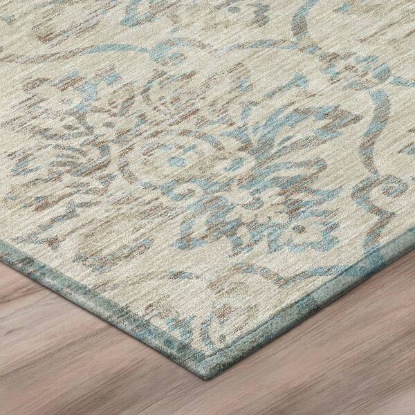 Chantille Machine Washable Indoor/Outdoor Abstract ACN3150 Linen 10 ft. x 14 ft. Area Rug