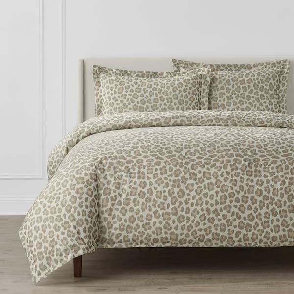 Home Decorators Collection Chloe 3-Piece Leopard Jacquard King Duvet Cover  Set 2018PDP2744CADK - The Home Depot