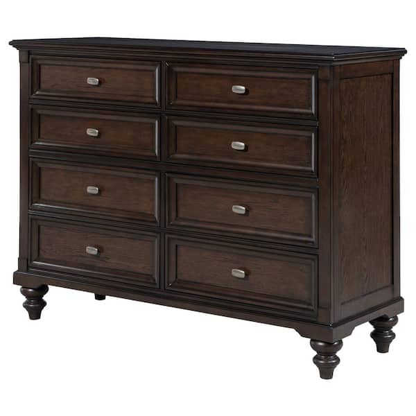 Coaster Andover Dark Oak 8-drawer 58 in. Dresser Cabinet 223633