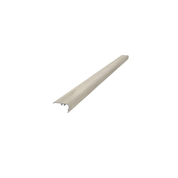 NewTechWood EverLux Clamshell Gray 1.1 in. T x 2.05 in. W x 84 in. L Overlap Stair Nose Trim