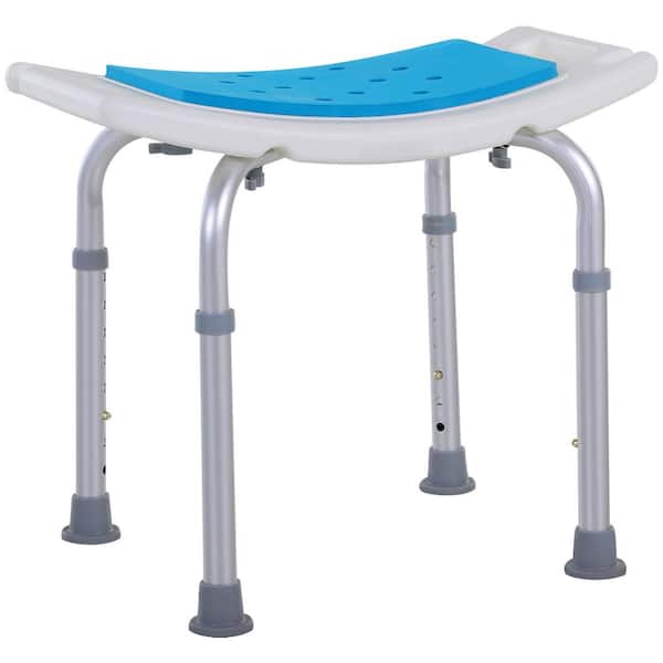 6-Level Adjustable Curved Bath Stool Spa Shower Chair Non-Slip Design for the Elderly, Injured, and Pregnant Women