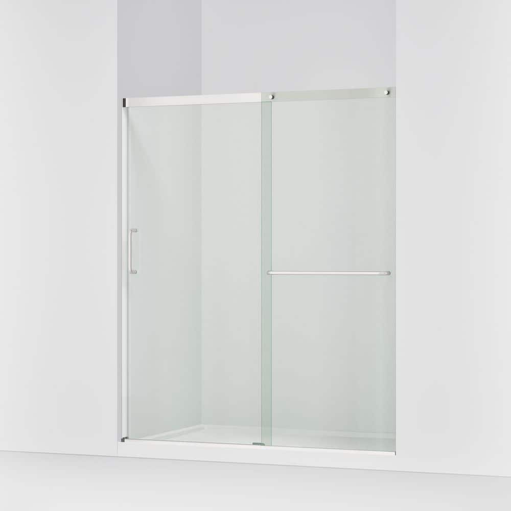 KOHLER Elate 56.625 in. W x 71 in. H Sliding Frameless Shower Door