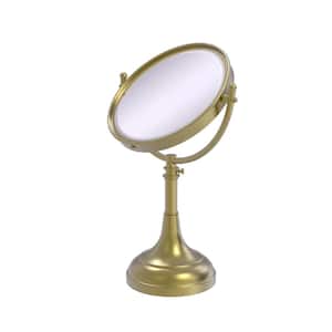 23 in. x 8 in. Vanity Top Makeup Mirror 3x Magnification in Satin Brass