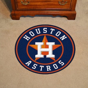 Houston Astros Navy 2 ft. x 2 ft. Round Area Rug
