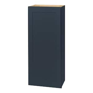 Avondale 18 in. W x 12 in. D x 42 in. H Ready to Assemble Plywood Shaker Wall Kitchen Cabinet in Ink Blue