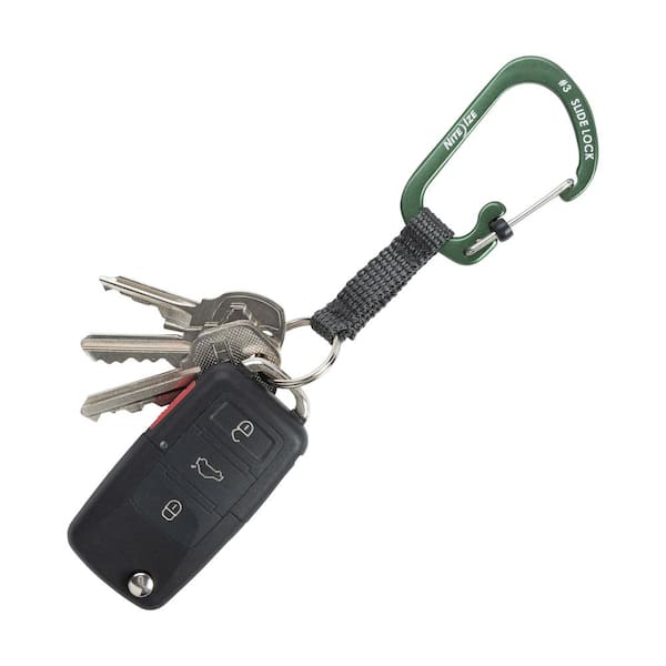 Advantus Split Key Ring Carabiner Key Ring Black Pack Of 10 - Office Depot