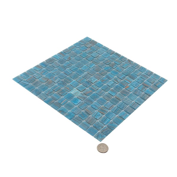Apollo Tile Celestial Glossy Bright Cerulean Blue 12 in. x 12 in
