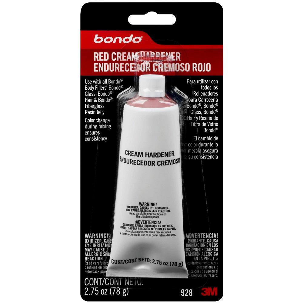 3m Bondo 2 75 Oz Red Rouge Cream Hardener 0928 The Home Depot