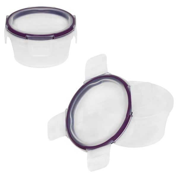 Total Solutions 1.2-Cup Plastic Round Storage (2-Pack)