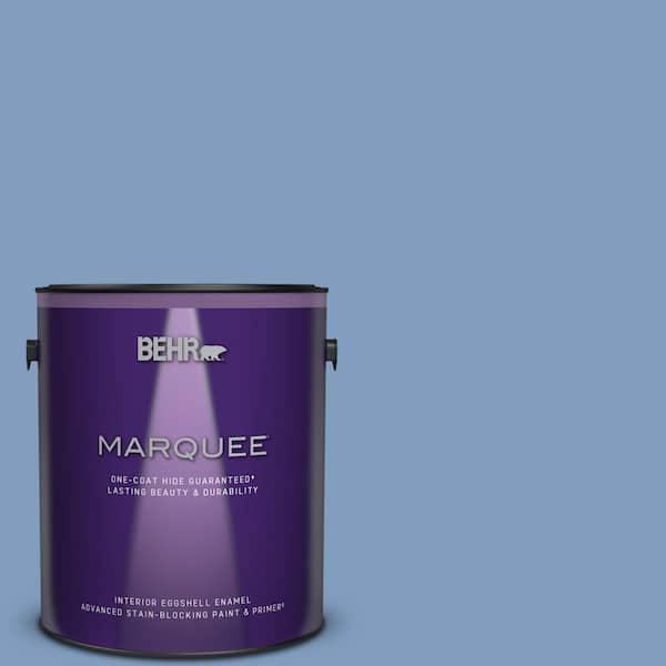 BEHR MARQUEE 1 gal. #M530-4 Washed Denim One-Coat Hide Eggshell Enamel Interior Paint & Primer