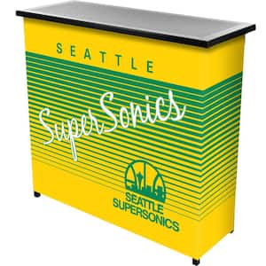 Seattle SuperSonics Hardwood Classics Yellow 36 in. Portable Bar