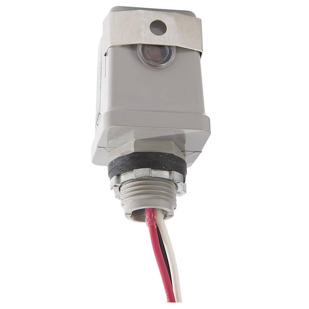 Gray Polycarbonate 120V Stem Mount Thermal Photocontrol