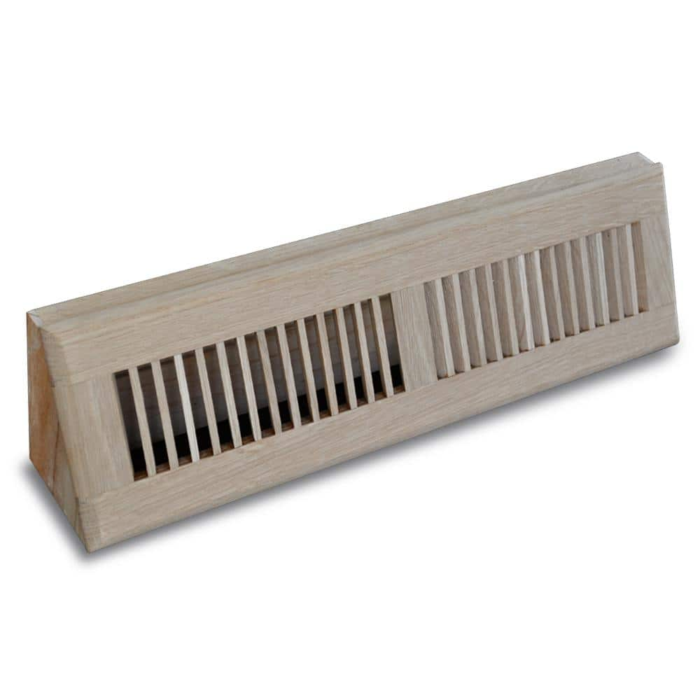 TruAire 18 in. Wood Oak Baseboard Unfinished Diffuser