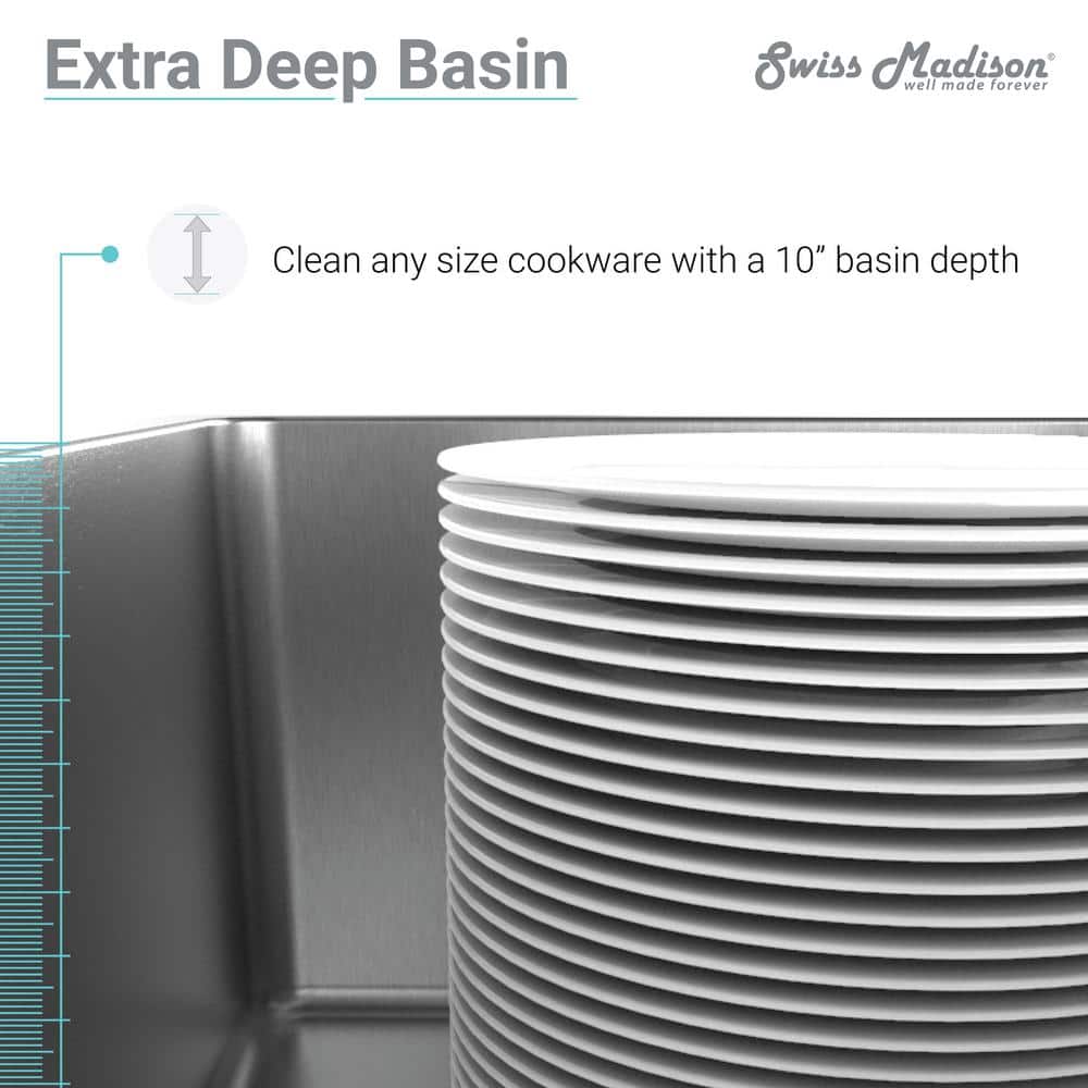 Tourner 27 x 19 Stainless Steel Single Basin Drop-In Kitchen Sink