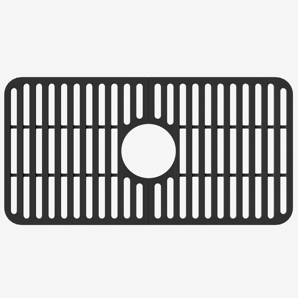Matte Black Silicone Kitchen Sink Protective Grid