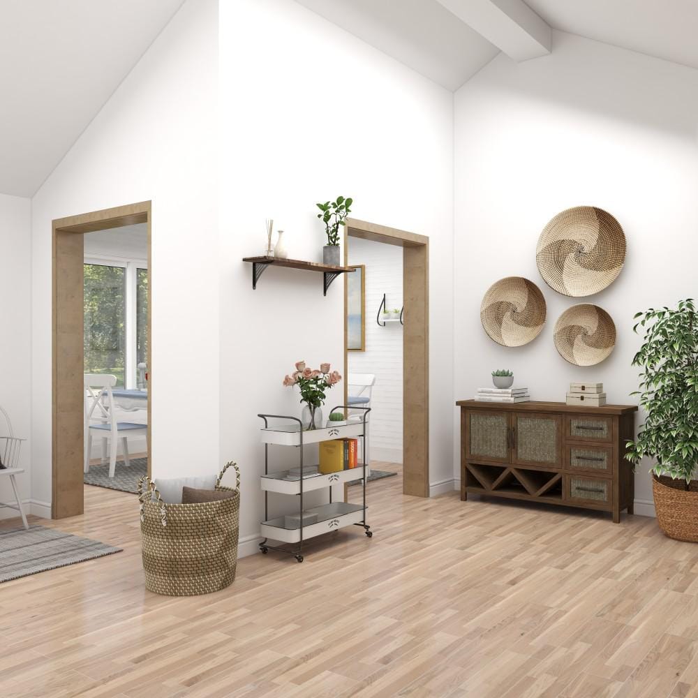 Brown and Off-White Spiral Seagrass Wall Basket Set