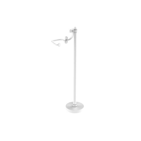 Free Standing European Style Toilet Toilet Paper Holder in Matte White