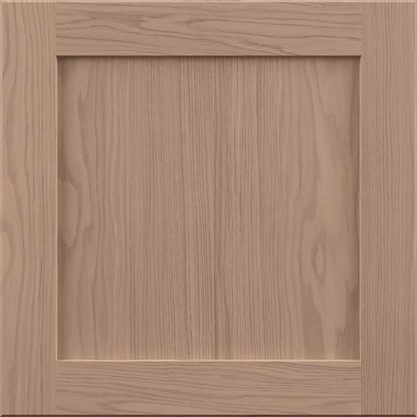 Sinclair 14.5 in. W x 0.75 in. D x 14.5 in. H Assembled Sample Door in Shaker Light Oak