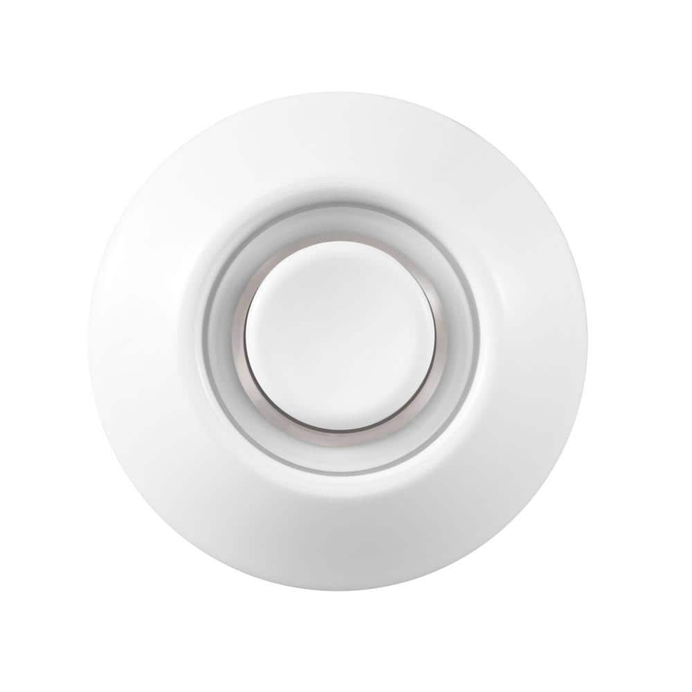 White LED Lighted Recessed Pushbutton Doorbell