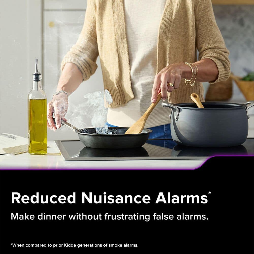Kidde Hardwired Smart Smoke and Carbon Monoxide Detector, Voice Alerts, Interconnected Alarm