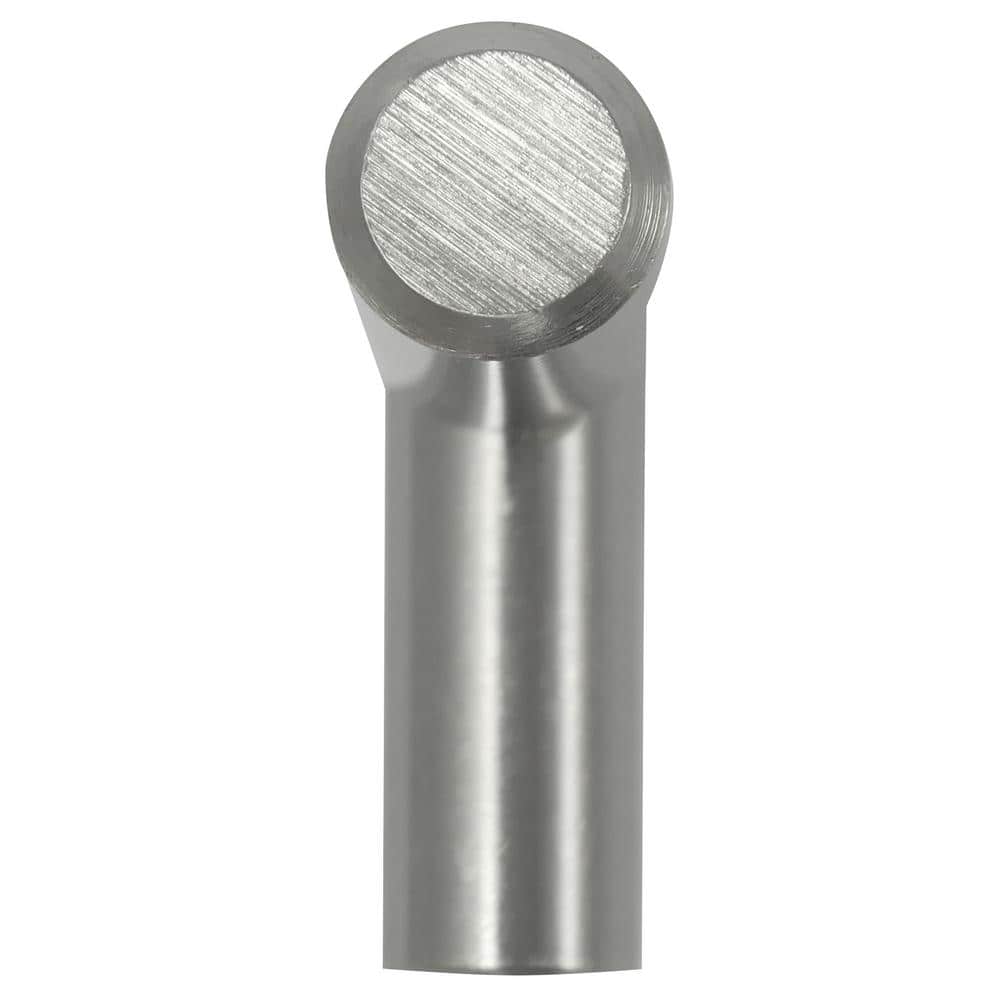 Brushed Satin Nickel T-Shaped Cabinet Knob with Mounting Hardware
