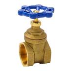 Everbilt 2 in. x 2 in. Brass Compact-Pattern Threaded Gate Valve 100-408EB