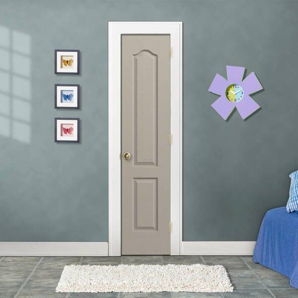 18 in. x 80 in. Camden Desert Sand Left-Hand Textured Solid Core Molded Composite MDF Single Prehung Interior Door