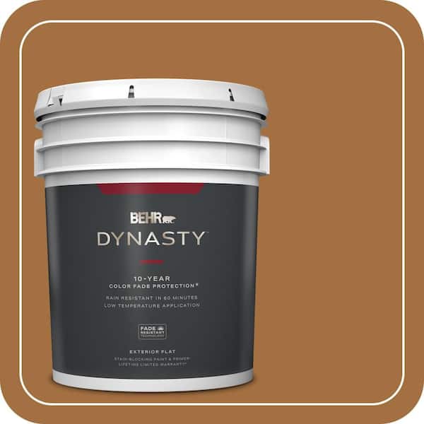 BEHR DYNASTY 5 gal. #MQ4-05 Castellina Flat Exterior Stain-Blocking Paint & Primer