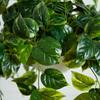 Nearly Natural 24in UV-Resistant Artificial Pothos Vine w/ LED Lights Hanging Basket
