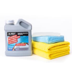 16 oz. Aluminum Restoration Cleaning Solution Kit : Cleaner For Outdoor Patio Furniture, Stainless Steel, and More
