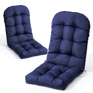 50 in. x 20 in. 2-Piece Deep Seat Outdoor Adirondack Chair Cushion in Navy Blue