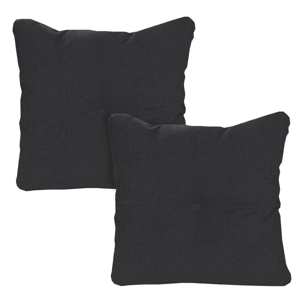 24 in. W x 24 in. H x 5 in. T Square Tufted Outdoor Chair Back Cushion in Sorvino Ash (2-Pack) price history on PriceWatchPro