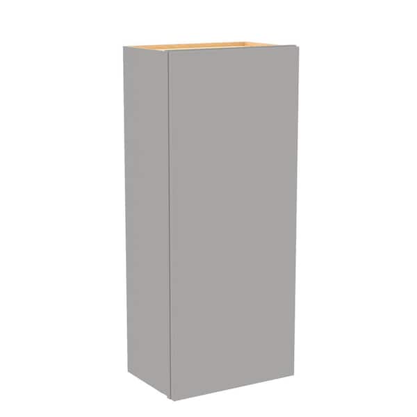 Home Decorators Collection Hargrove 21 in. W x 12 in. D x 42 in. H Assembled Plywood Wall Kitchen Cabinet in Veiled Gray with Soft Close