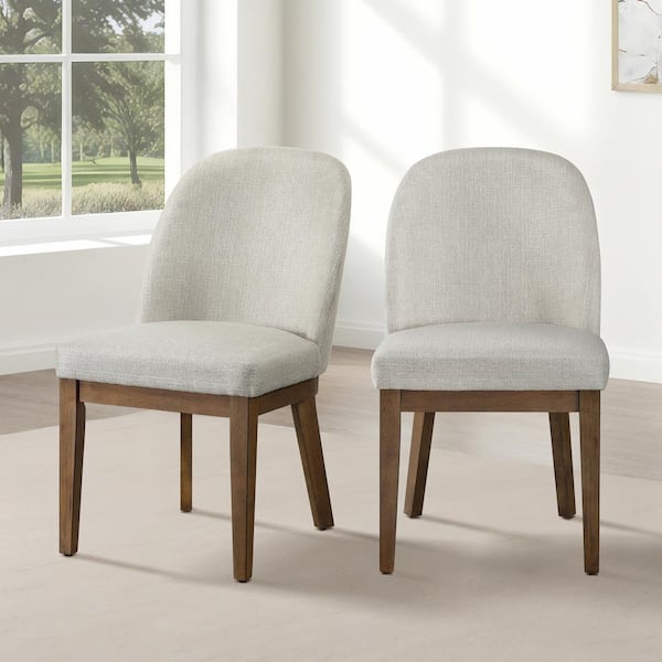 NEW CLASSIC HOME FURNISHINGS New Classic Furniture Phoenix Chestnut Fabric Side Chair with Polyester Seat (Set of 2)