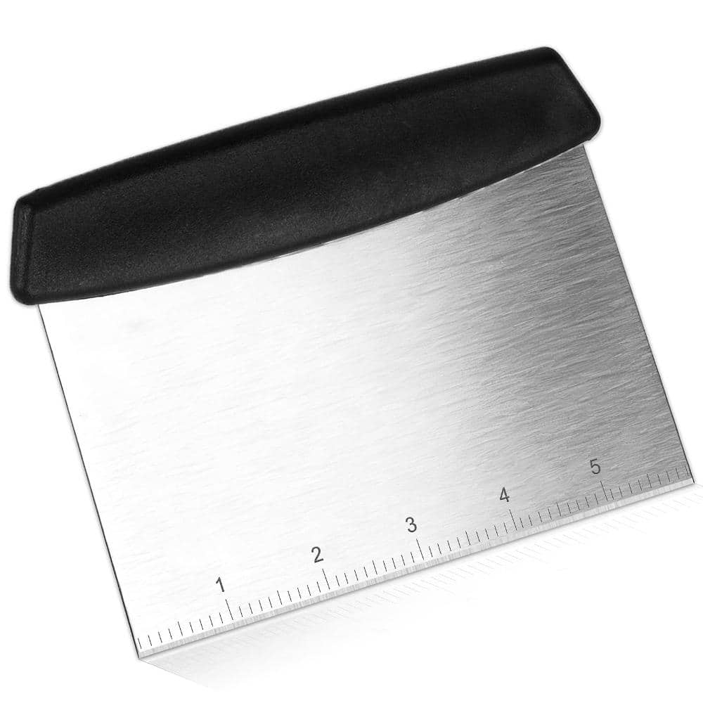 6.5 x 4.8 in Stainless Steel Dough Scraper and Bench Cutter with Engraved Measuring Scale for Baking price history on PriceWatchPro