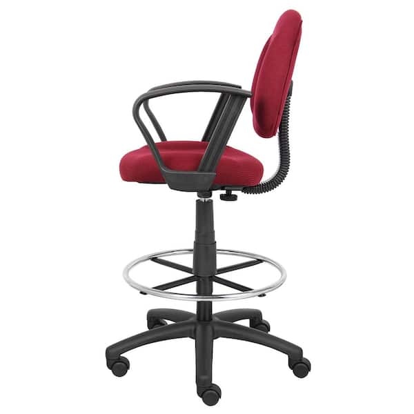 Boss Office Products Deluxe Posture Chair with Loop arms-blue