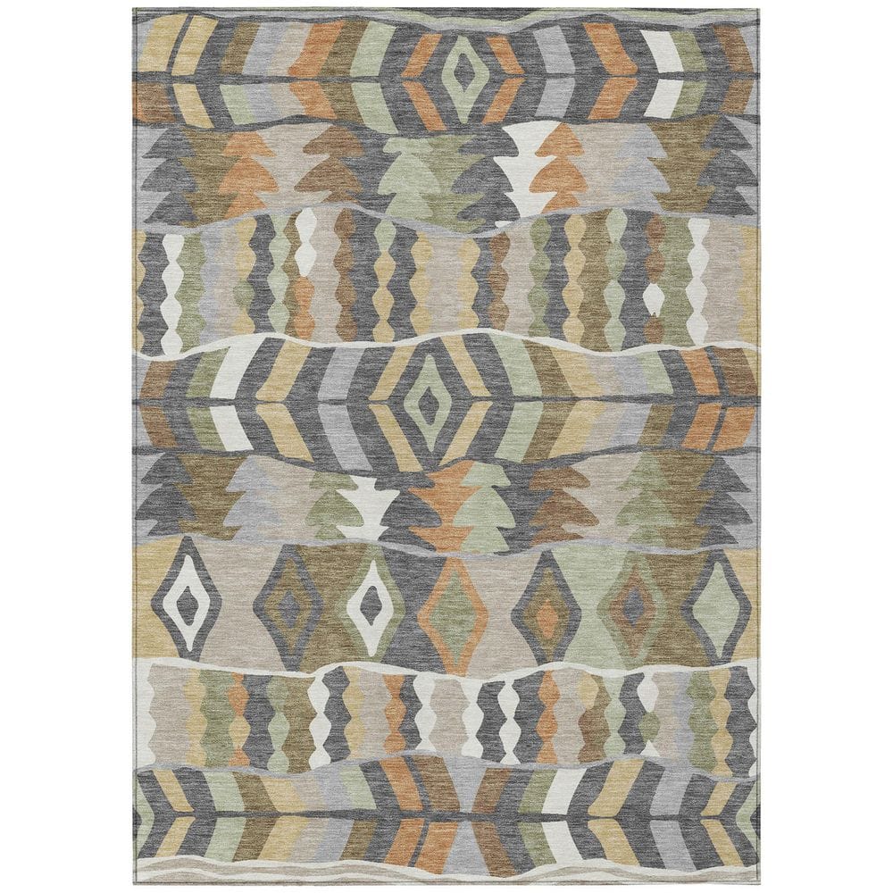 Chantille Machine Washable Indoor/Outdoor Abstract ACN2844 Gray 3 ft. x 5 ft. Area Rug price history on PriceWatchPro