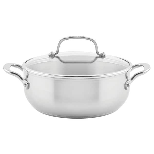 KitchenAid Casserole with Lid, 4-Quart, Brushed Stainless Steel