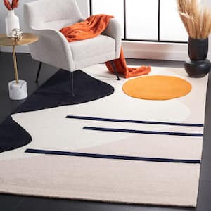 Rodeo Drive Blush/Black 6 ft. x 9 ft. Abstract Area Rug