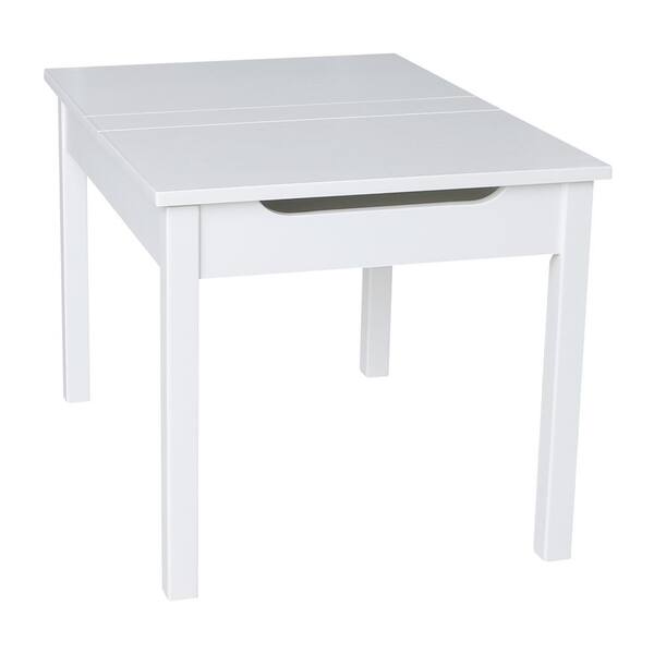 kids white table