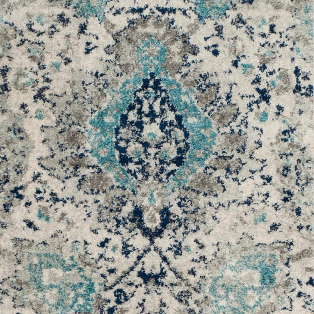Elegant Madison 2'3" x 6' Runner Rug in Cream and Light Grey