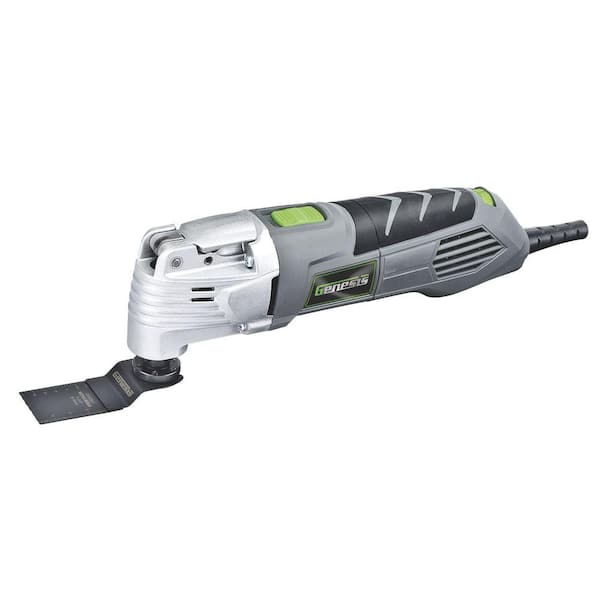 Genesis 2.5 Amp Variable Speed Multi-Purpose Oscillating Tool and 17-Piece Universal Hook-And-Loop Accessory Set with Box
