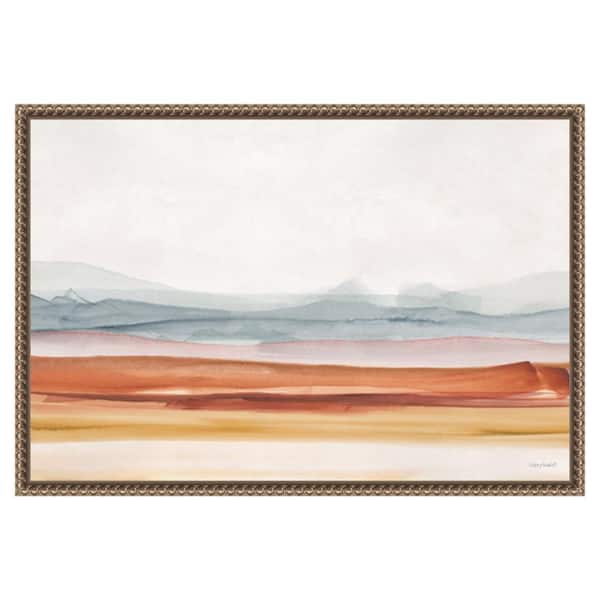 Amanti Art "Sierra Hills 01" by Lisa Audit 1-Piece Floater Frame Giclee Abstract Canvas Art Print 16 in. x 23 in.