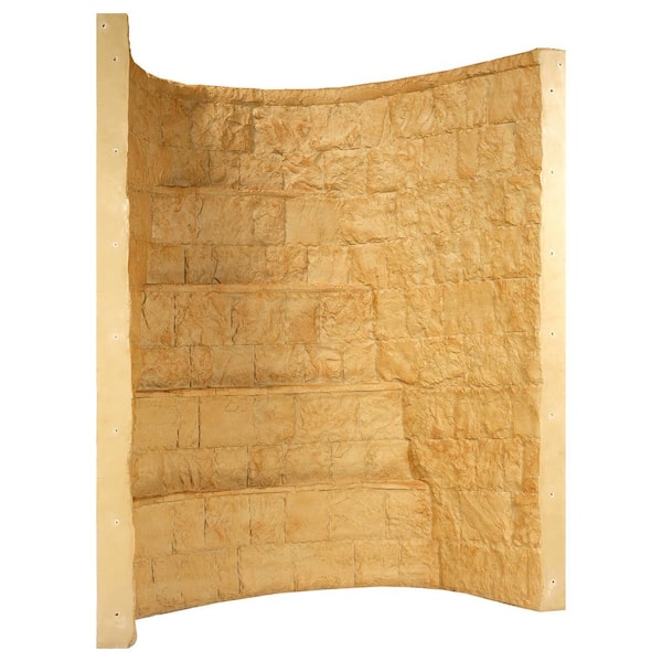 SHAPE PRODUCTS Rockwell 66 in. x 44 in. x 84 in. Tan Composite Window Well
