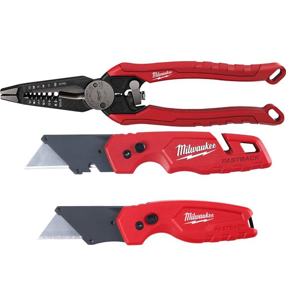 Milwaukee 9 in. 7-in-1 Combination Wire Strippers Pliers with