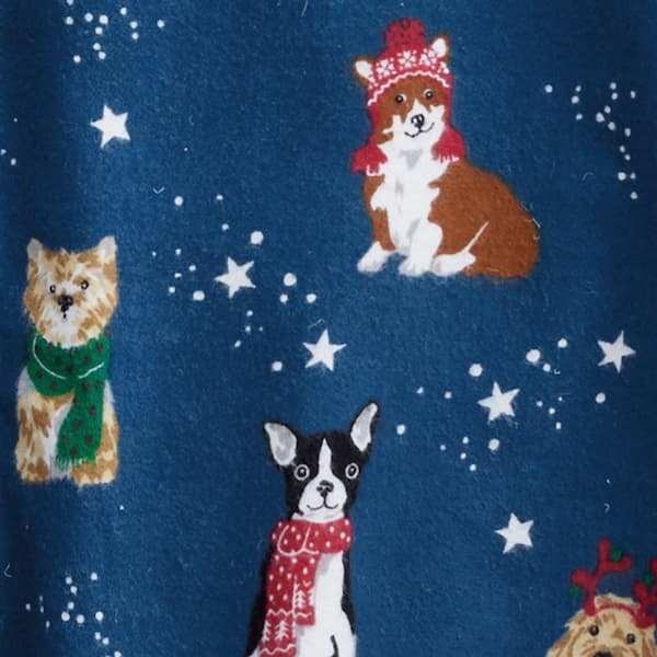 The Company Store Company Cotton Family Flannel Holiday Pup Extra