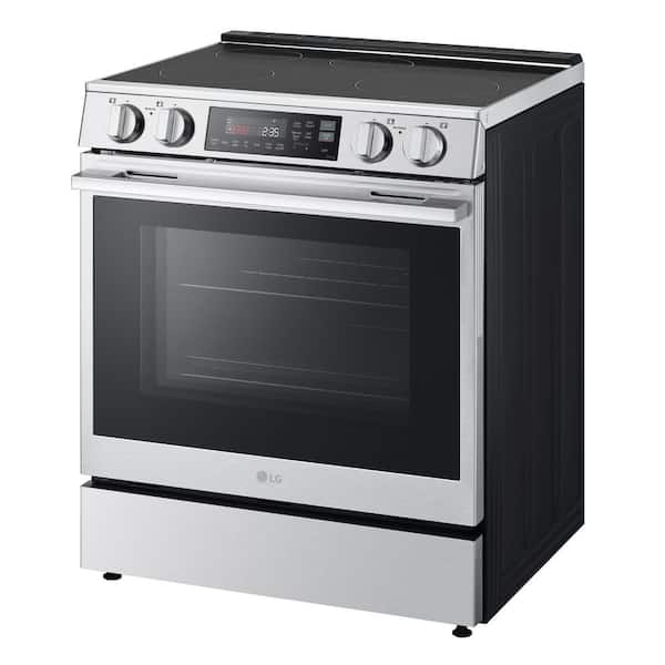 30 in. 6.3 cu. ft. Smart 4-Element Induction Slide-In Range Stainless Steel with ProBake Convection, Air Fry