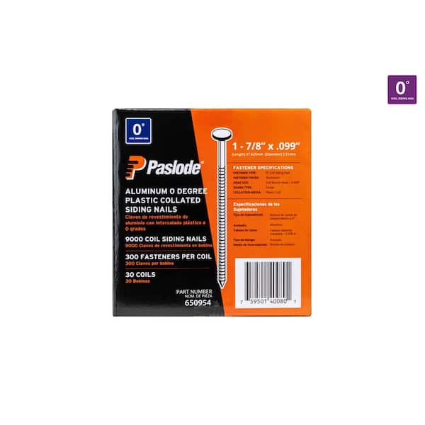 Paslode 1-7/8 in. x 0.099-Gauge 0-Degree Aluminum Electro Paslode 1-7/8 in. x 0.099-Gauge 0-Degree Aluminum Electro