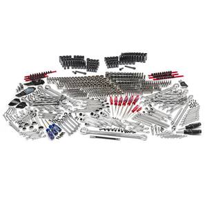 1/4 in., 3/8 in., and 1/2 in. Drive SAE/Metric, Shallow and Deep, Mechanics Tools Set with Impact Sockets (713-Piece)