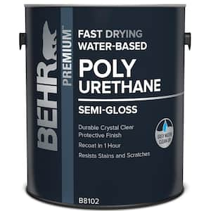 1 gal. Semi-Gloss Clear Fast Drying Water-Based Interior Polyurethane
